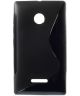 Microsot Lumia 435 TPU Case S-Shape Zwart