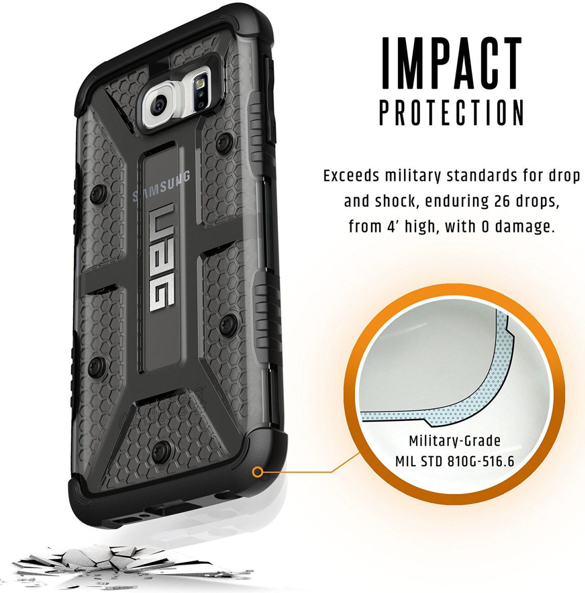UAG Composite ASH Case Samsung Galaxy S6 afbeelding 2