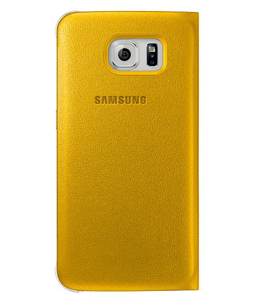 Originele Samsung Galaxy S6 Flip Case Origineel Geel afbeelding 2