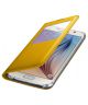 Samsung Galaxy S6 S View Flip Case Geel