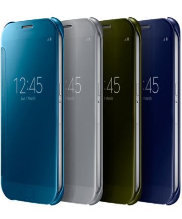vergiftigen foto Onze onderneming Samsung Galaxy S6 Clear View Flip Case Zwart | GSMpunt.nl