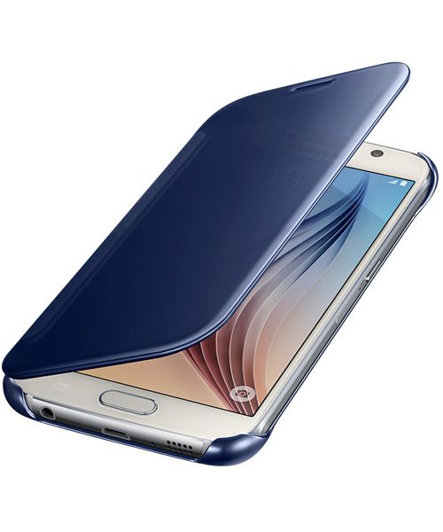 Samsung Galaxy S6 Clear View Flip Case Zwart afbeelding 2