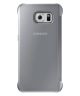Samsung Galaxy S6 Clear View Flip Case Zilver