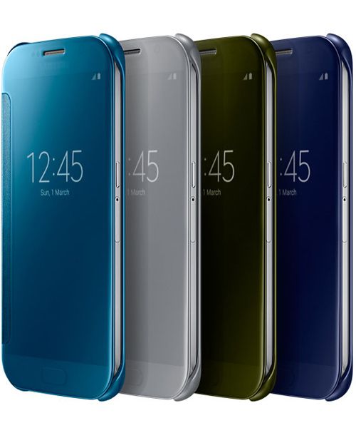 Samsung Galaxy S6 Clear View Flip Case Zilver afbeelding 6