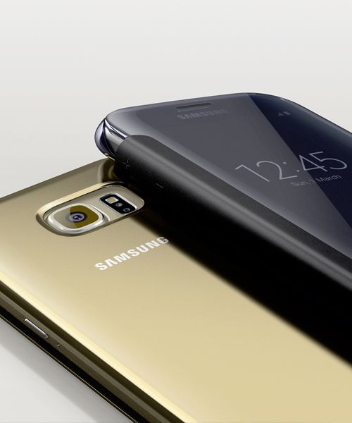 Samsung Galaxy S6 Clear View Flip Case Zilver afbeelding 8