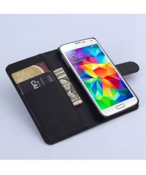 Samsung Galaxy S6 Wallet Case Zwart