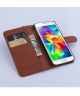 Samsung Galaxy S6 Lederen Wallet Case Bruin