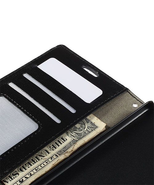 Huawei Ascend P8 Wallet Flip Case Stand Zwart afbeelding 6