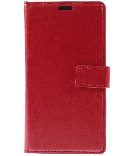 Huawei Ascend P8 Wallet Flip Case Stand Rood afbeelding 4