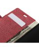 Microsoft Lumia 532 PU Lederen Wallet Flip Case Rood
