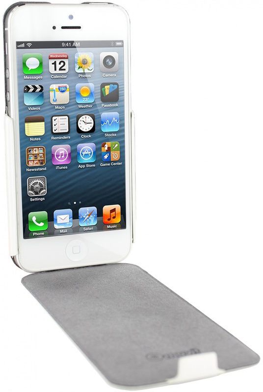 Muvit Apple iPhone SE 5/5S iFlip Case Hoesje Wit afbeelding 1