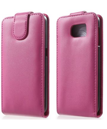 Samsung Galaxy S6 Vertical Flip Case Roze Hoesjes