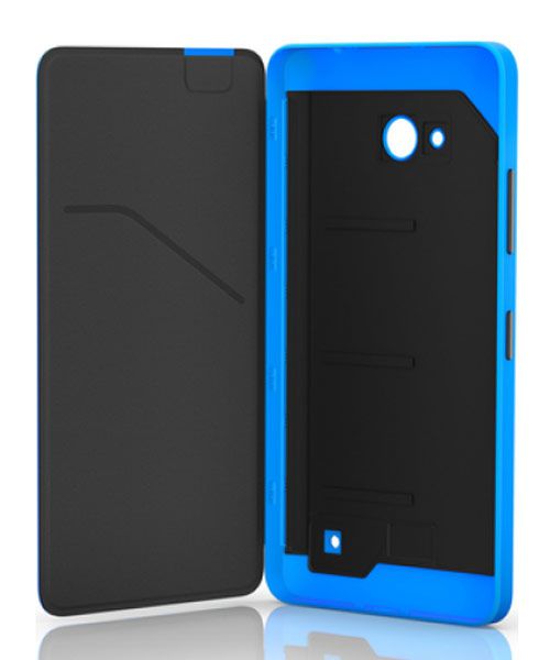 Microsoft Lumia 640 XL Flip Shell CC-3090 Cyaan afbeelding 2