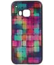 HTC One M9 TPU Case Feather Colored Squares