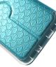 Samsung Galaxy S6 Diamond Lozenge Leather Wallet Case Blauw