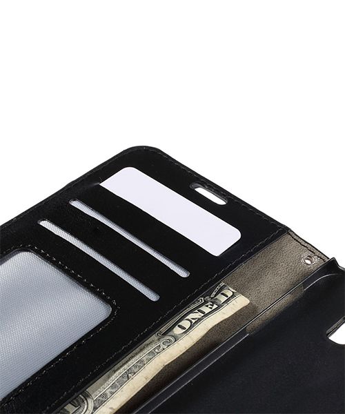 Samsung Galaxy S6 Edge Crazy Horse Wallet Case Zwart afbeelding 10