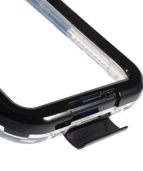 Samsung Galaxy S6 Edge Waterproof Plastic Silicone Case Zwart afbeelding 9