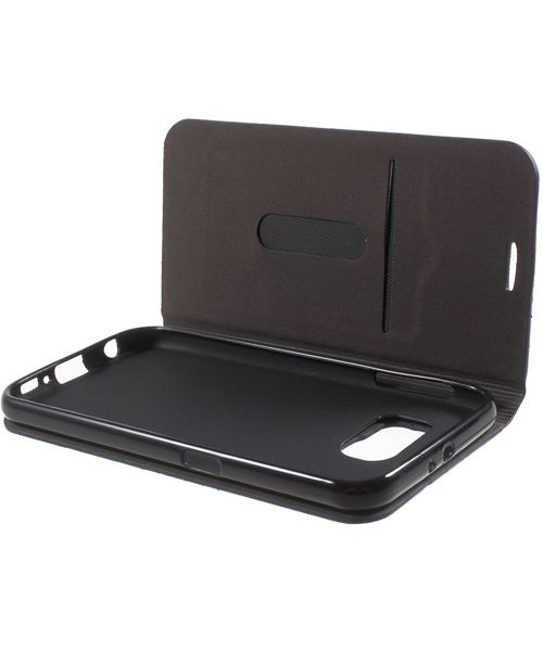 Samsung Galaxy S6 Wallet Shell Donker Blauw afbeelding 5