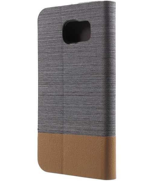 Samsung Galaxy S6 Wallet Shell Gray afbeelding 2