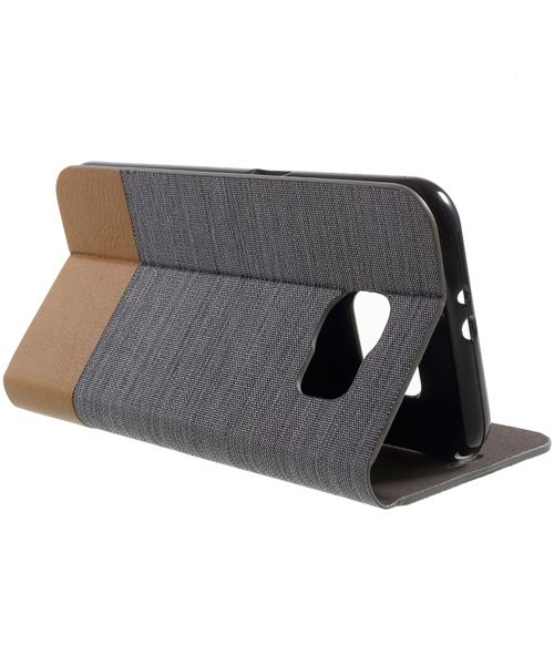 Samsung Galaxy S6 Wallet Shell Gray afbeelding 3