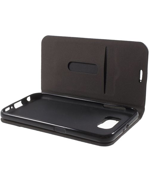 Samsung Galaxy S6 Wallet Shell Coffee afbeelding 5