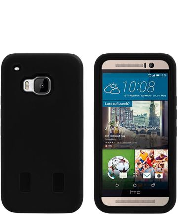 HTC One M9 Hybrid Case Zwart Hoesjes