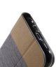 Samsung Galaxy J1 Leather Wallet Shell Grijs