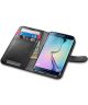 Spigen Wallet S Flip Case Samsung Galaxy S6 Edge Black