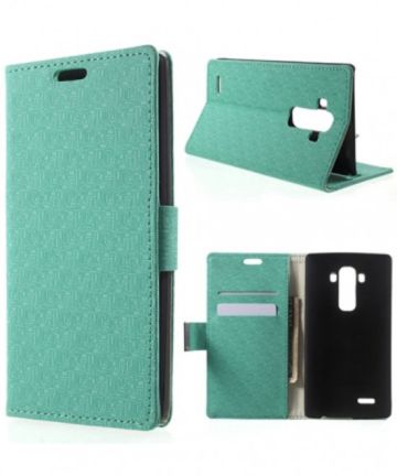 LG G4 Maze Pattern Wallet Case Cyaan Hoesjes