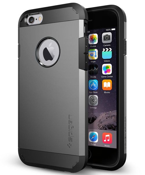 Spigen Tough Armor Case Apple iPhone 6S Gun Metal afbeelding 1