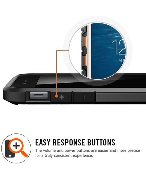 Spigen Tough Armor Case Apple iPhone 6S Gun Metal afbeelding 6