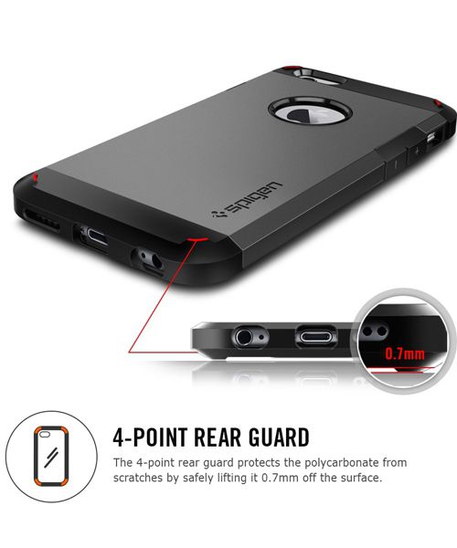 Spigen Tough Armor Case Apple iPhone 6S Gun Metal afbeelding 8