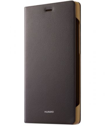 Huawei Ascend P8 Lite Flip Cover Bruin Hoesjes