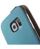 Samsung Galaxy S6 Vertical Flip Case hoesje Blauw