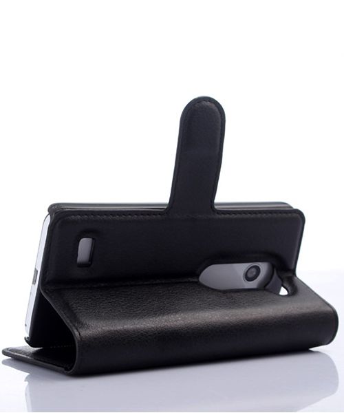 LG Leon Litchi Stand Case Zwart afbeelding 3