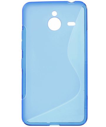 Microsoft Lumia 640 XL S-Curve TPU Back Cover Blauw Hoesjes