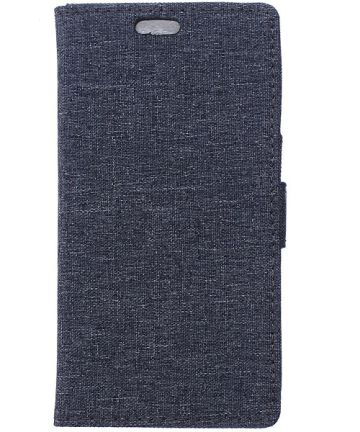LG Leon Linen Texture Stand Case Blauw Hoesjes
