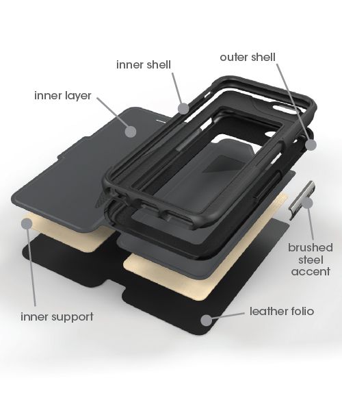 Otterbox Strada Folio Case iPhone 6S Zwart afbeelding 11