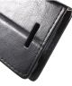 HTC Desire 320 Crazy Horse Lederen Wallet Hoesje Zwart