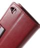 HTC Desire 320 Crazy Horse Wallet Hoesje Rood