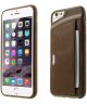 Apple iPhone 6S Leather Skin Wallet Case Bruin