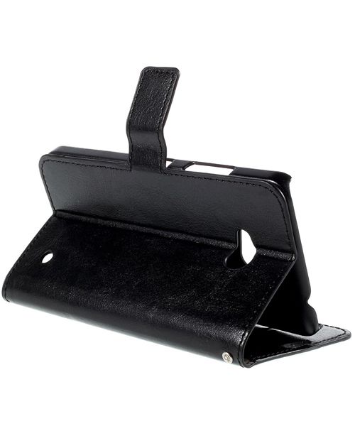 Microsoft Lumia 640 Crazy Horse Wallet Case Zwart afbeelding 6