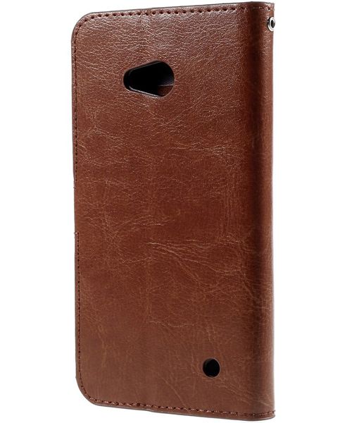 Microsoft Lumia 640 Crazy Horse Wallet Case Bruin afbeelding 3