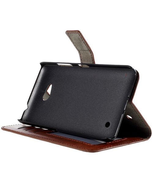 Microsoft Lumia 640 Crazy Horse Wallet Case Bruin afbeelding 2