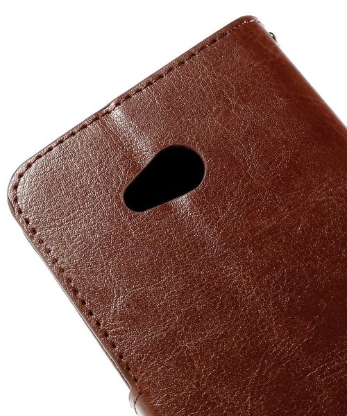 Microsoft Lumia 640 Crazy Horse Wallet Case Bruin afbeelding 8