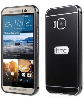 HTC One M9 Back And Frame Case Zwart Hoesjes