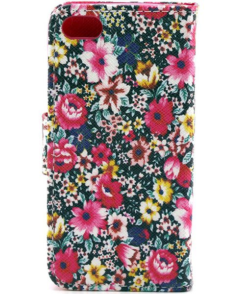 Apple iPhone 5C Flower Garden Leather Wallet Case afbeelding 3