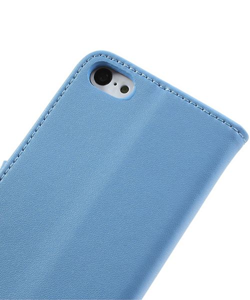 Apple iPhone 5C Wallet Stand Case Blauw afbeelding 7