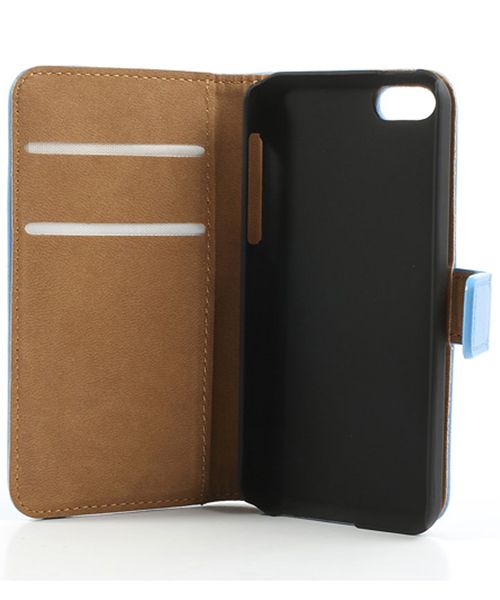 Apple iPhone 5C Wallet Stand Case Blauw afbeelding 9