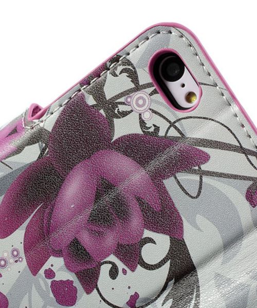 Apple iPhone 5C Wallet Hoesje Lotus Bloem afbeelding 9